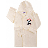 20-12812HV "PANDA" Халат махровый для мальчика, 2-5 лет, кремовый 20-12812HV "PANDA" Халат махровый для мальчика, 2-5 лет, кремовый